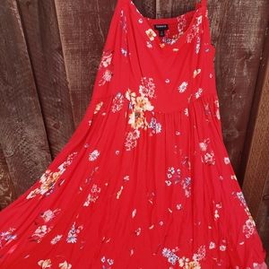Red Floral Dress